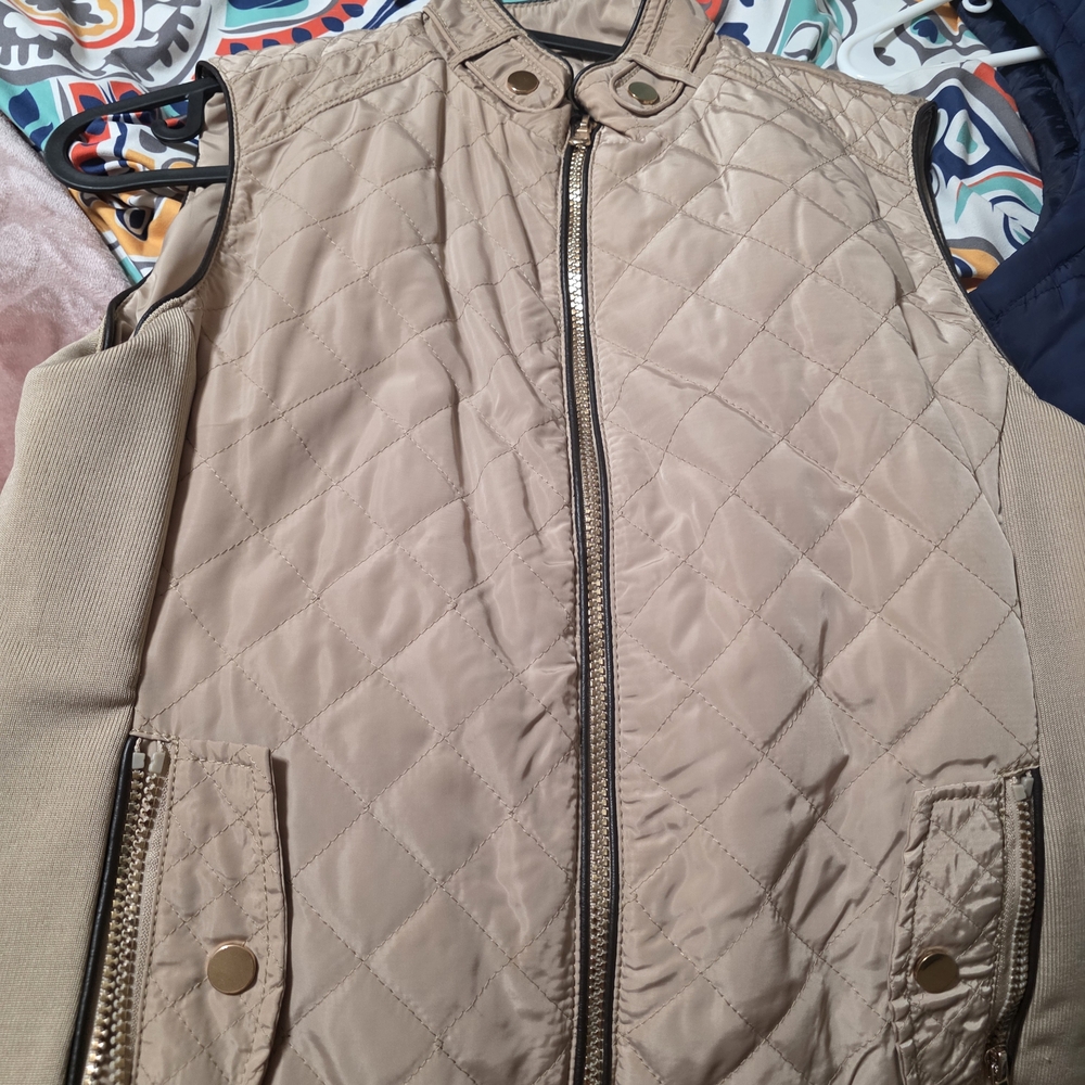 Cavalini Tan Quilted Vest